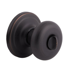 Kwikset CP730J-11P Clear Pack Juno Knob Privacy Lock with RCAL Latch and RCS Strike Venetian Bronze Finish.