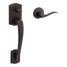 Kwikset CP815PTHXTNL-11P Clear Pack Prescott Passage Handleset with Tustin Lever Trim with No Deadbolt with RCAL Latch and RCS Strike Venetian Bronze Finish.