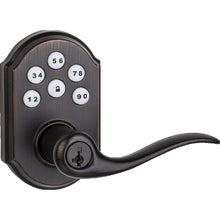 Kwikset 912TNLZW500-11PS Z-Wave Enabled Tustin Lever Smartcode Deadbolt with Z-Wave 500 Chipset with RCAL Latch and RCS Strike Venetian Bronze Finish.