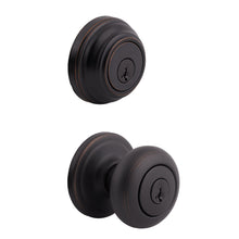 Kwikset CP991J-11PS Clear Pack Combo Juno Knob Entry with Single Cylinder Deadbolt SmartKey with 6AL Latch and RCS Strike KA4 Venetian Bronze Finish.