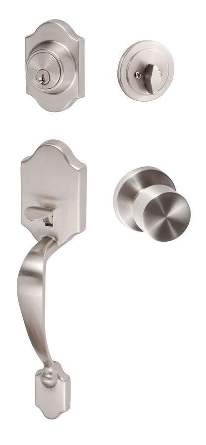 Sure-Loc CR507-BG-RD Coral Handleset with Bergen Round Handleset Trim
