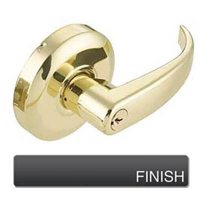 Cal-Royal CRL00 Grade 2 Clutch Keyed Entry Door Lever with 2-3/4" Backset