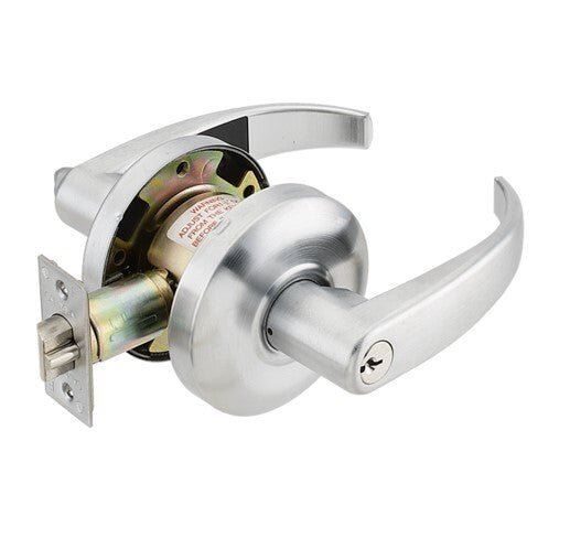 Cal-Royal CRL00 Grade 2 Clutch Keyed Entry Door Lever with 2-3/4" Backset