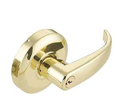 Cal-Royal CRL00 Grade 2 Clutch Keyed Entry Door Lever with 2-3/4" Backset