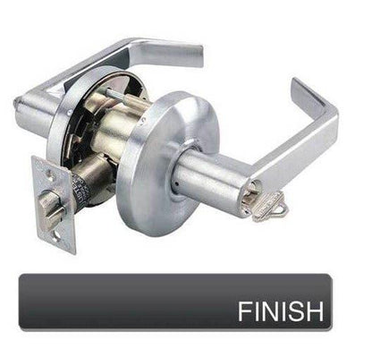 Cal-Royal CSL00 Grade 2 Clutch Keyed Entry Door Lever with 2-3/4" Backset.
