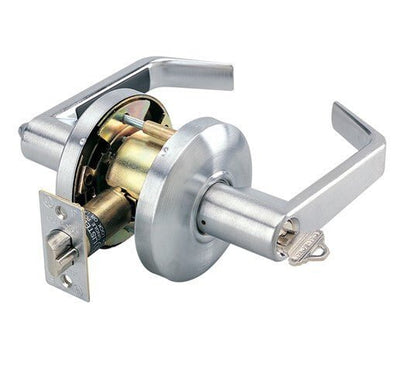 Cal-Royal CSL03 Grade 2 Classroom Door Lever, Clutch Mechanism with 2-3/4" Backset