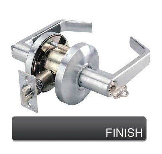 Cal-Royal CSL05 Grade 2 Clutch Storeroom Door Lever with 2-3/4" Backset