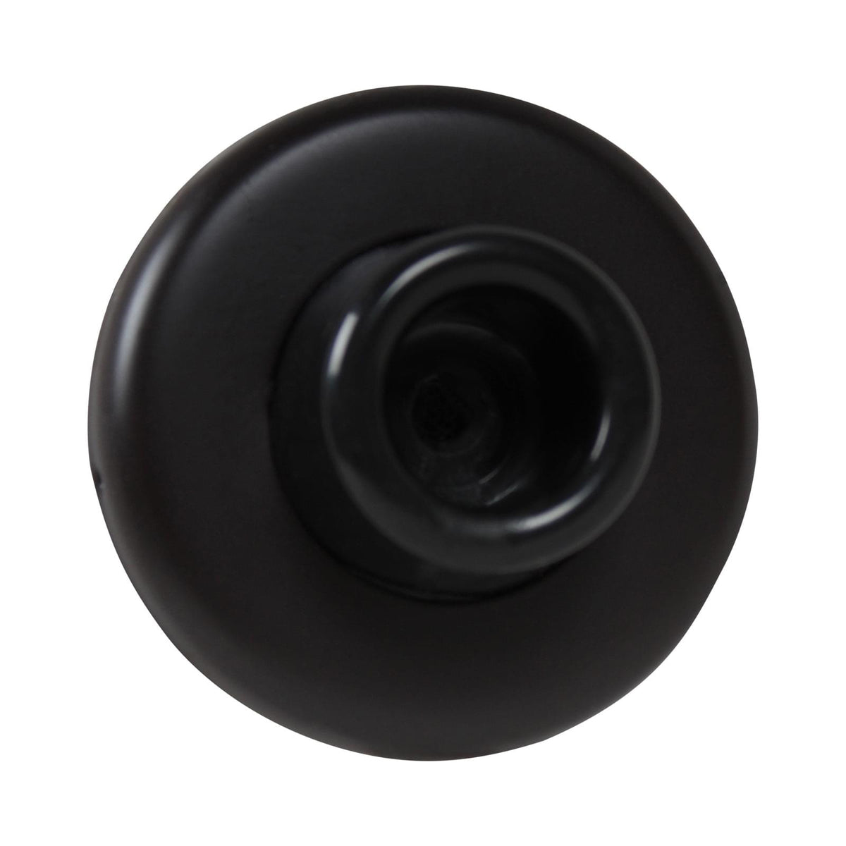 Pamex DD0253BL 2-1/2" Diameter Concave Wall Stop Matte Black Finish.