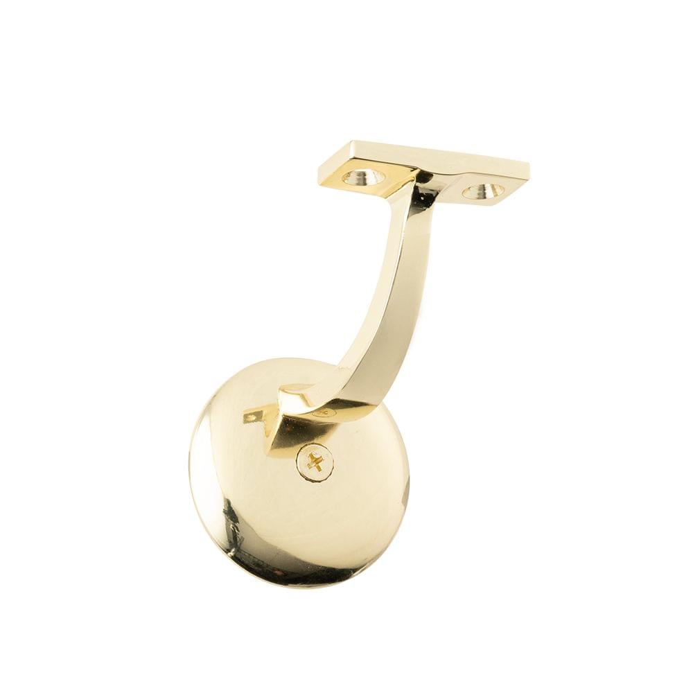 Pamex DD0312PB Jumbo Heavy Duty Handrail Bracket Bright Brass Finish.
