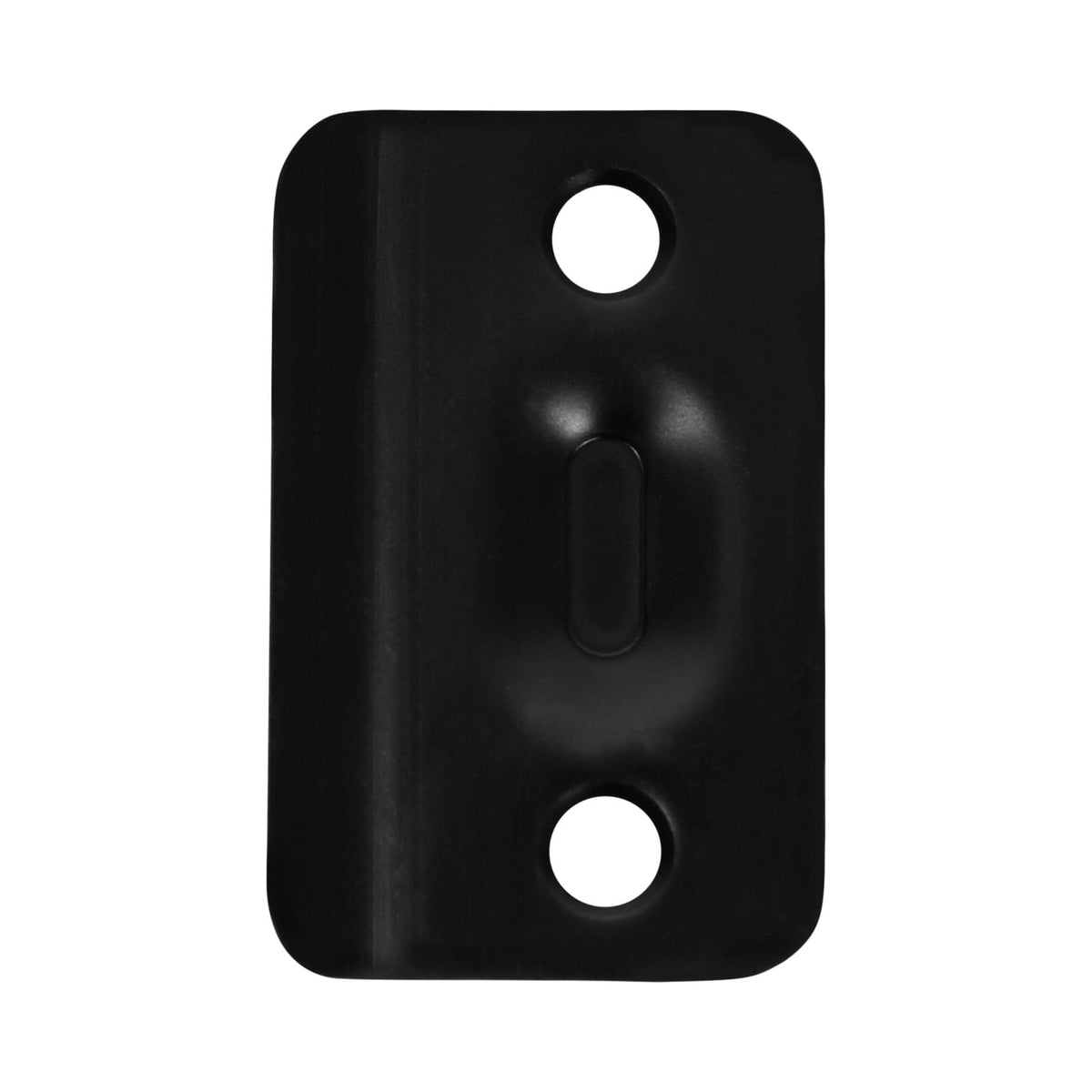 Pamex DD05100BL Round Corner Strike for Ball Catch Matte Black Finish.