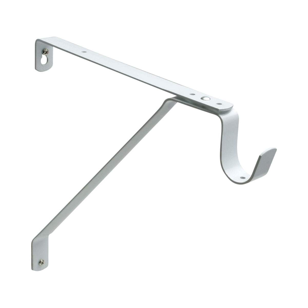 Pamex DD0632WC Heavy Duty Adjustable Shelf and Rod Support Bracket White Finish.