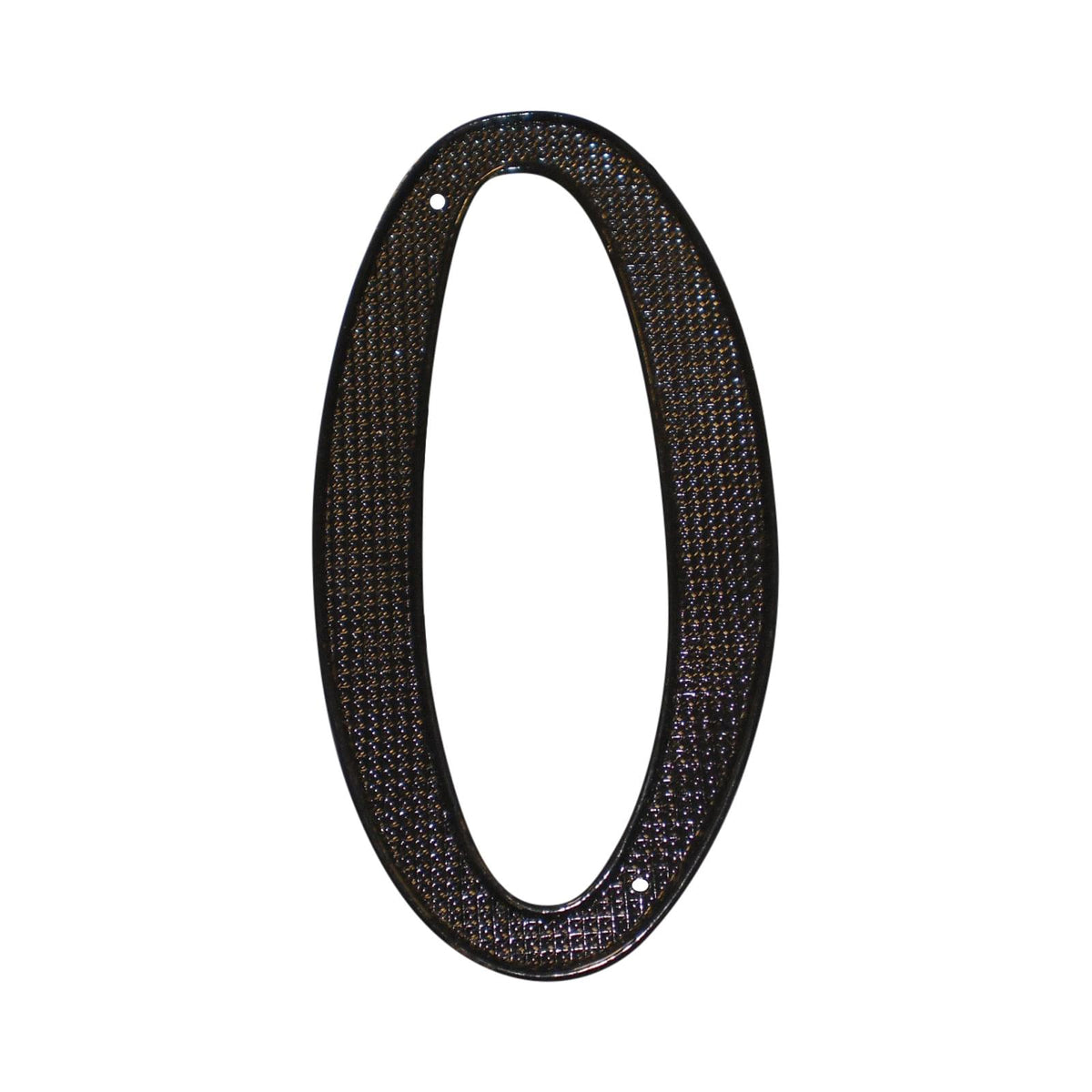Pamex DD07400BL 4" Zinc Nail On House Number # 0 Matte Black Finish.