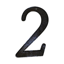 Pamex DD07402BL 4" Zinc Nail On House Number # 2 Matte Black Finish.
