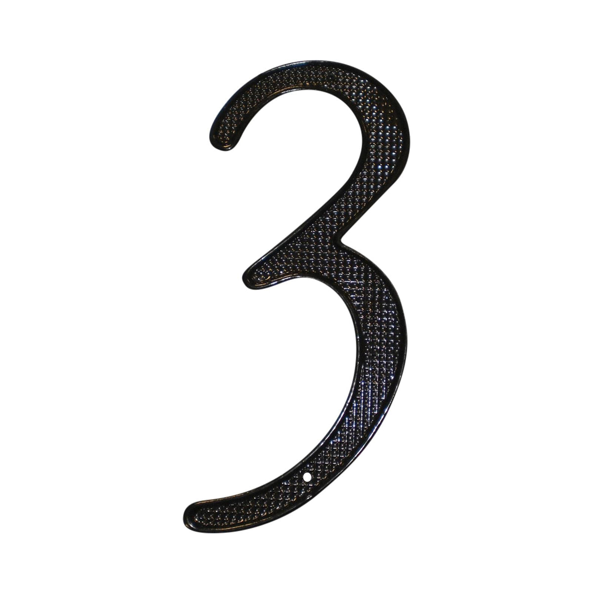 Pamex DD07403BL 4" Zinc Nail On House Number # 3 Matte Black Finish.