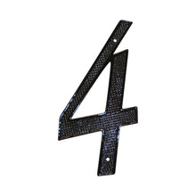 Pamex DD07404BL 4" Zinc Nail On House Number # 4 Matte Black Finish.