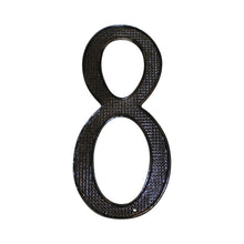 Pamex DD07408BL 4" Zinc Nail On House Number # 8 Matte Black Finish.