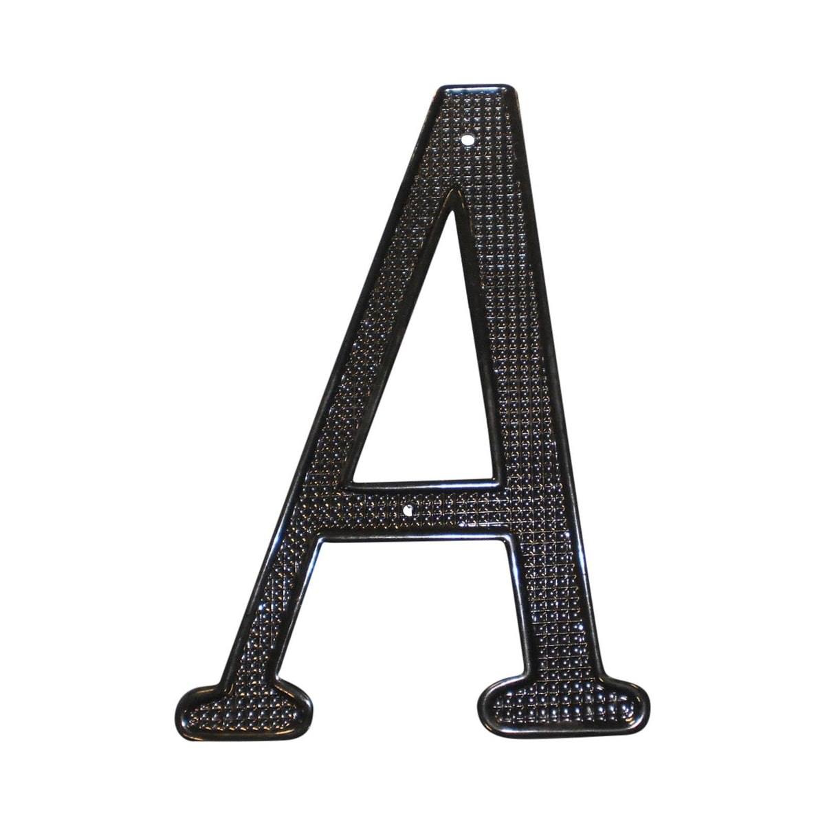 Pamex DD0740ABL 4" Zinc Nail On House Letter A Matte Black Finish.