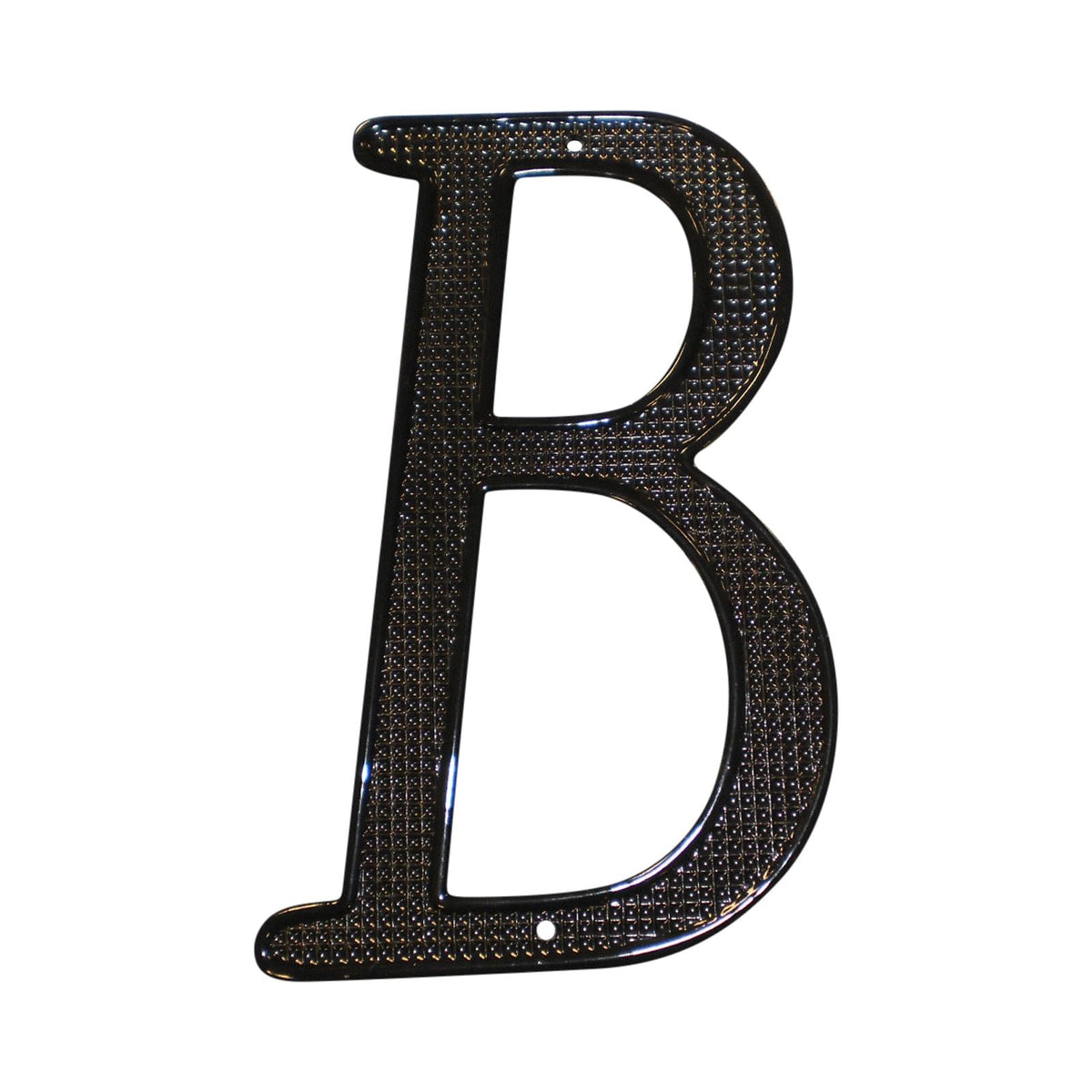 Pamex DD0740BBL 4" Zinc Nail On House Letter B Matte Black Finish.