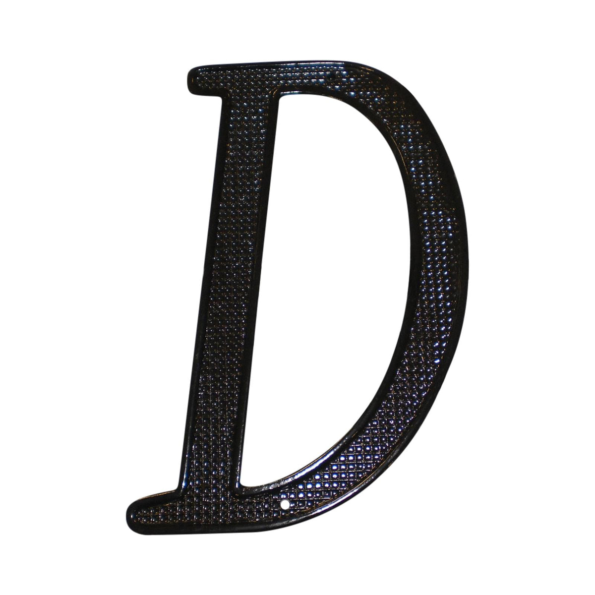 Pamex DD0740DBL 4" Zinc Nail On House Letter D Matte Black Finish.