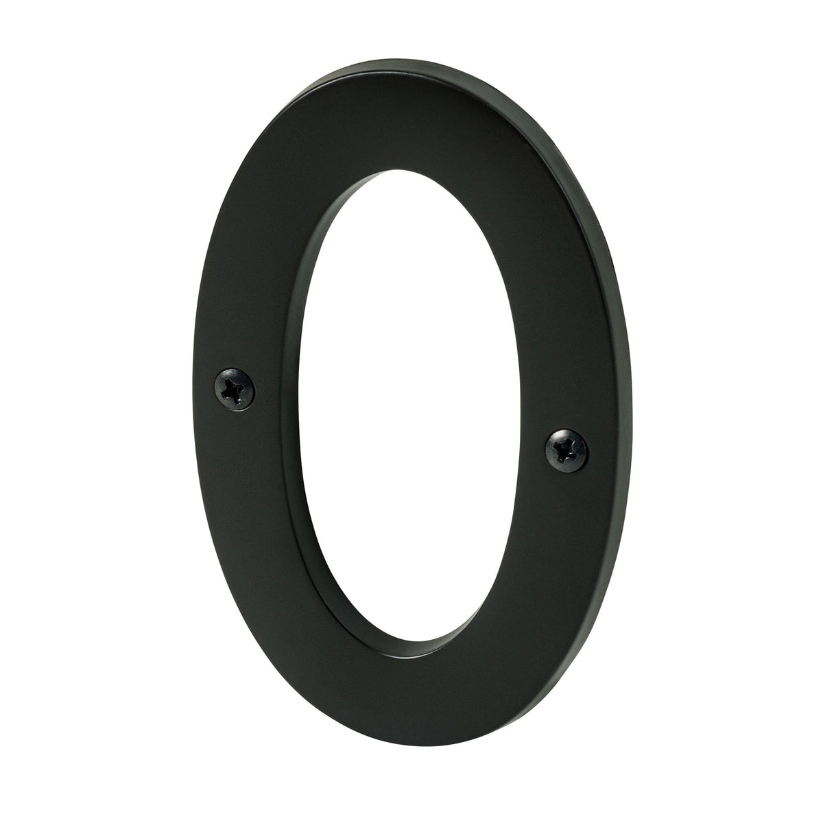 Pamex DD074S0BL 4" Heavy Duty House Number # 0 Matte Black Finish.