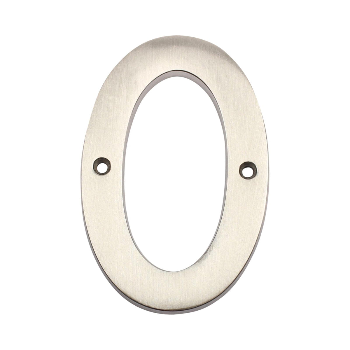 Pamex DD074S0SN 4" Heavy Duty House Number # 0 Satin Nickel Finish.