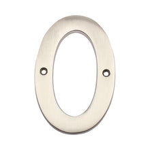 Pamex DD074S0SN 4" Heavy Duty House Number # 0 Satin Nickel Finish.