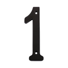 Pamex DD074S1BL 4" Heavy Duty House Number # 1 Matte Black Finish.