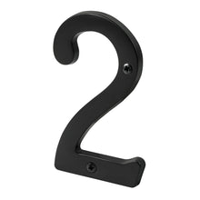 Pamex DD074S2BL 4" Heavy Duty House Number # 2 Matte Black Finish.