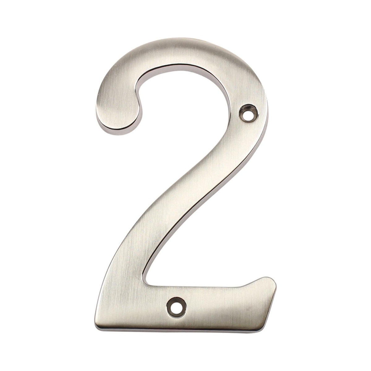 Pamex DD074S2SN 4" Heavy Duty House Number # 2 Satin Nickel Finish.