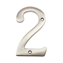 Pamex DD074S2SN 4" Heavy Duty House Number # 2 Satin Nickel Finish.