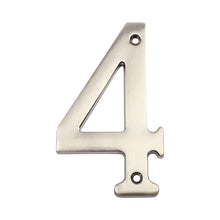 Pamex DD074S4SN 4" Heavy Duty House Number # 4 Satin Nickel Finish.