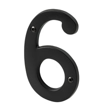 Pamex DD074S6BL 4" Heavy Duty House Number # 6 Matte Black Finish.