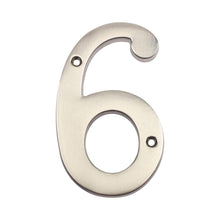 Pamex DD074S6SN 4" Heavy Duty House Number # 6 Satin Nickel Finish.