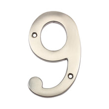 Pamex DD074S9SN 4" Heavy Duty House Number # 9 Satin Nickel Finish.