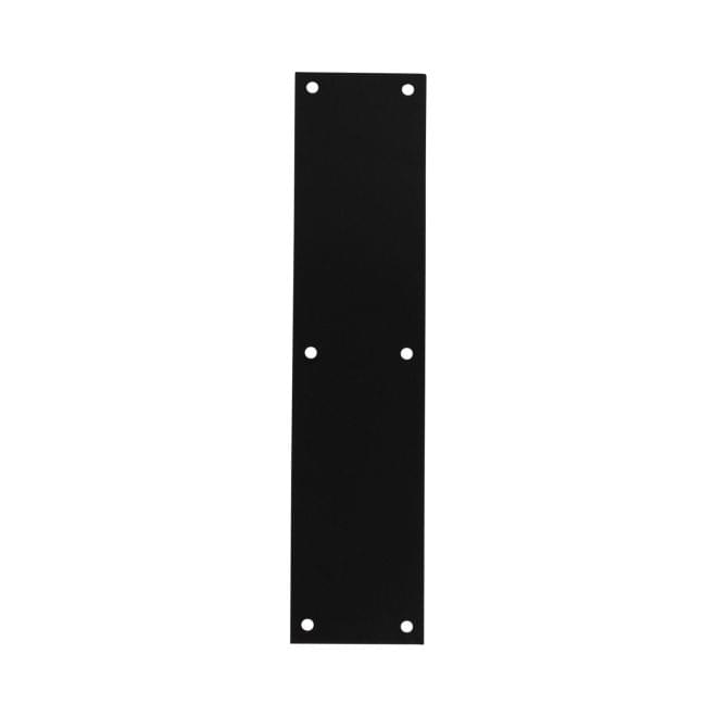 Pamex DD091035BL 3-1/2" x 15" Solid Brass Push Plate Matte Black Finish.