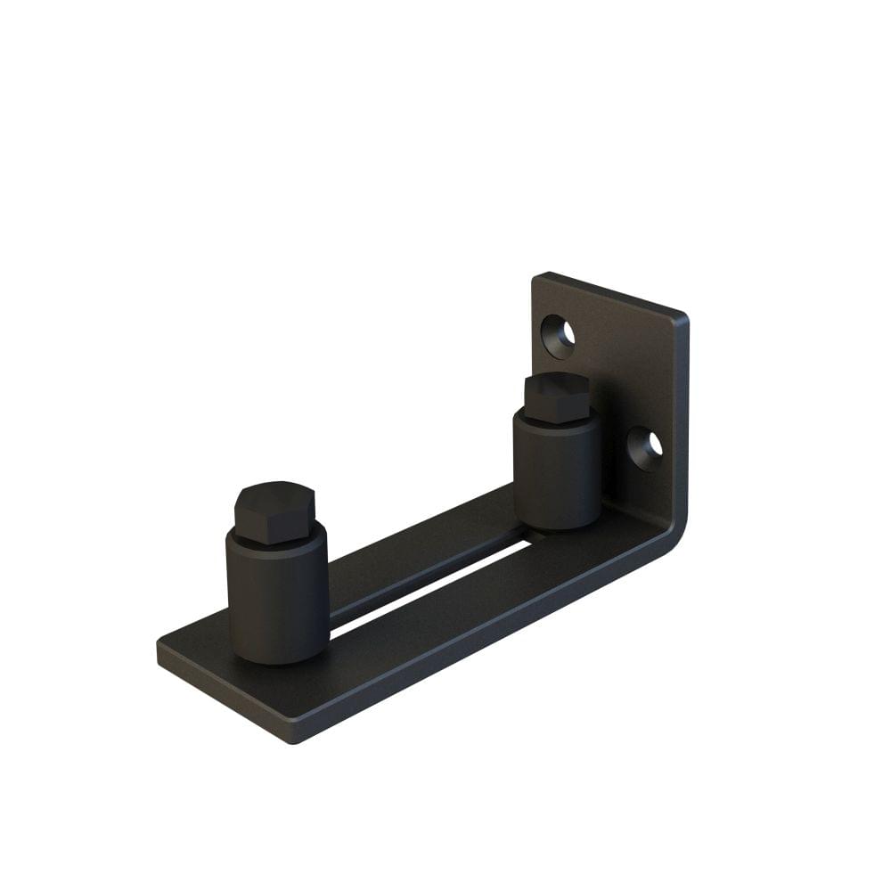 Pamex DD1112FBGBL Adjustable Floor Roller Guide Matte Black Finish.