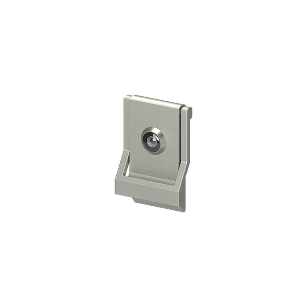 Deltana DKMV4U15 4-5/8" x 3" Modern Door Knocker with Viewer Satin Nickel Finish.