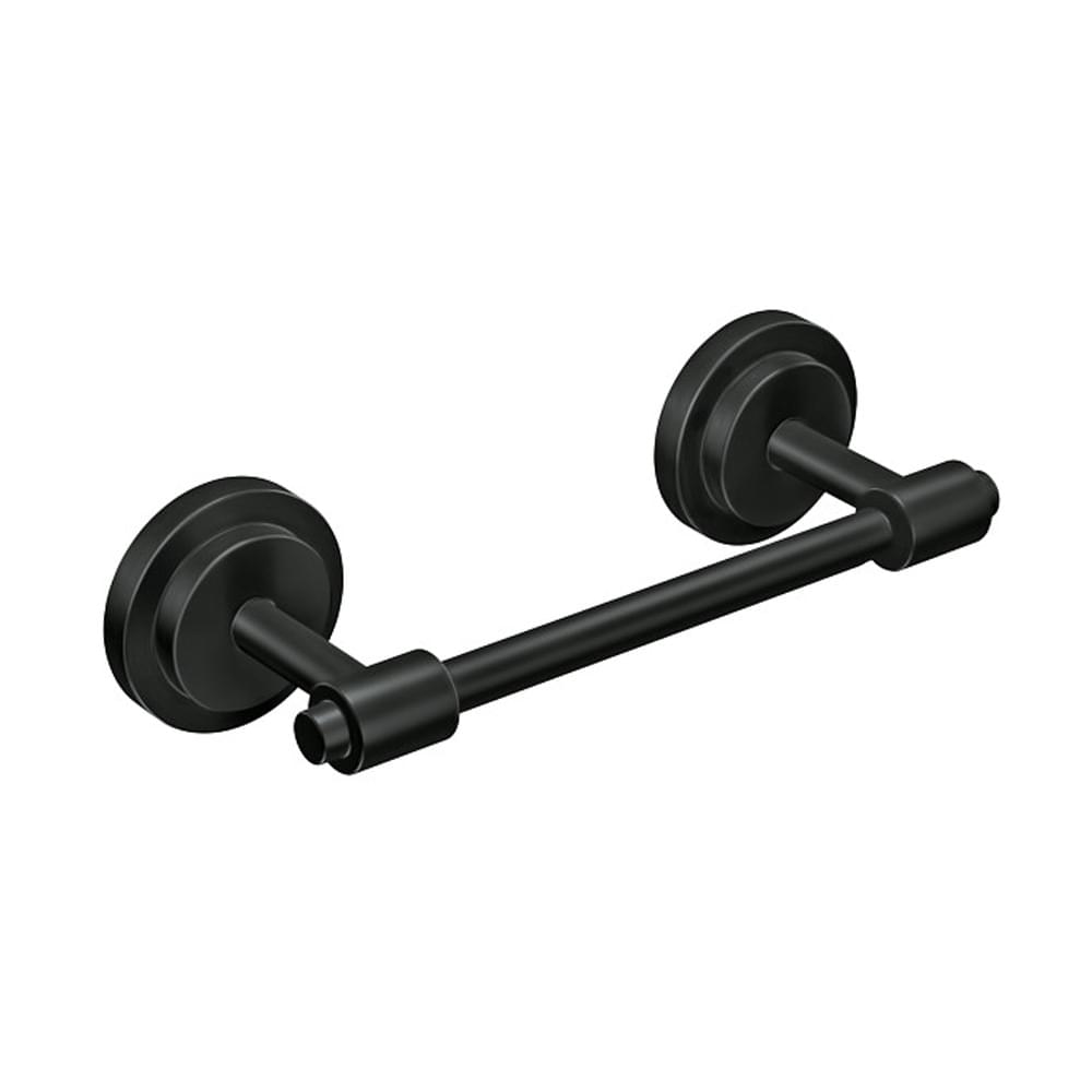 Moen DN0708BL Iso Pivoting Toilet Paper Holder Matte Black Finish.
