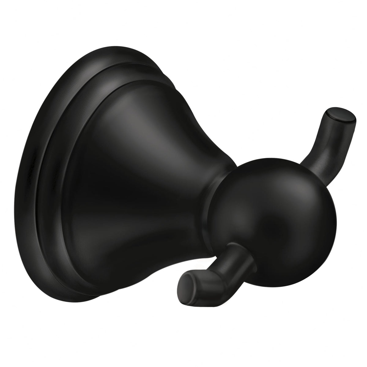 Moen DN8403BL Preston Double Robe Hook Matte Black Finish.