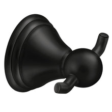 Moen DN8403BL Preston Double Robe Hook Matte Black Finish.