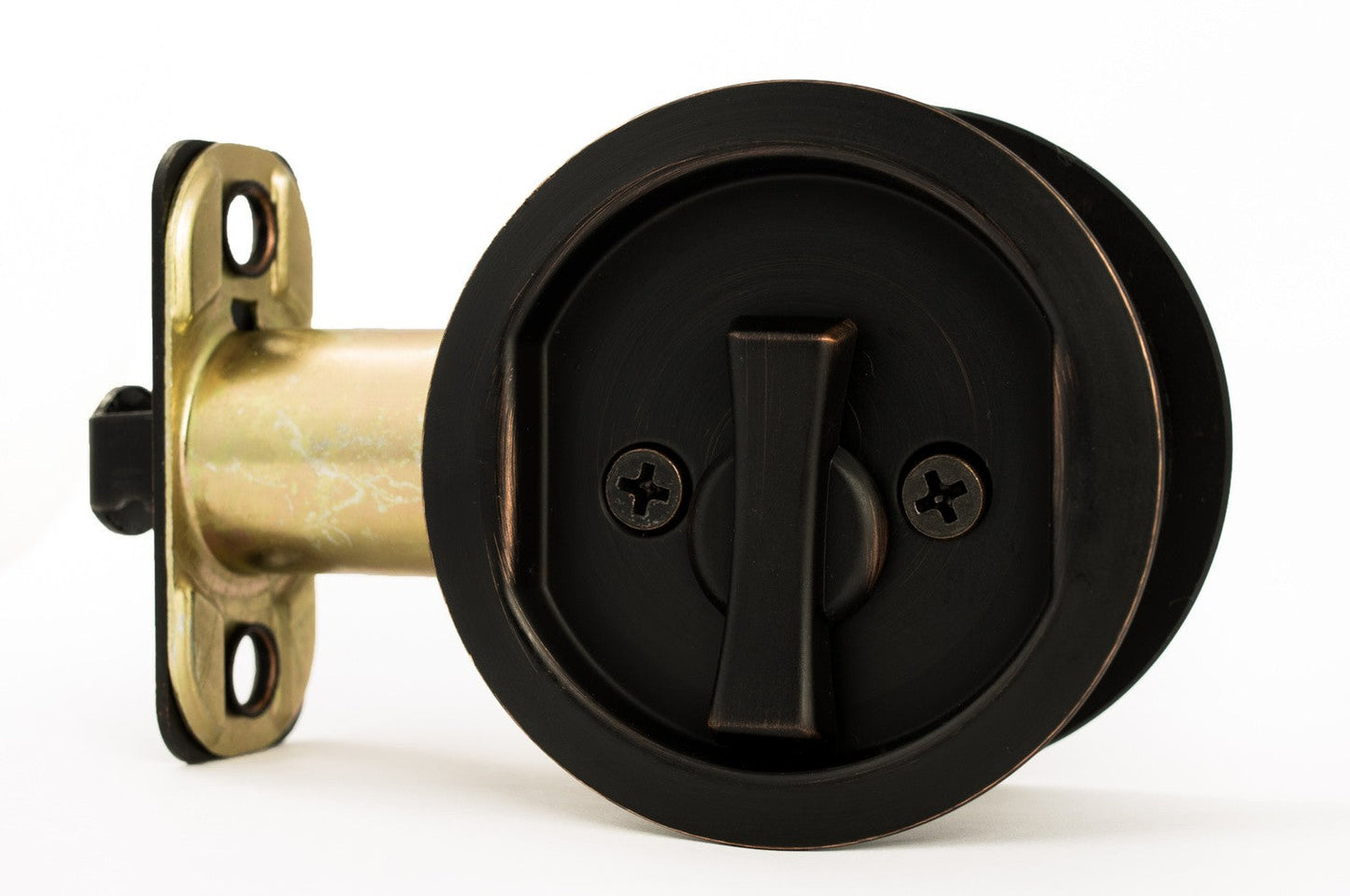 Sure-Loc DP-R02 Round Pocket Door Pull-Privacy