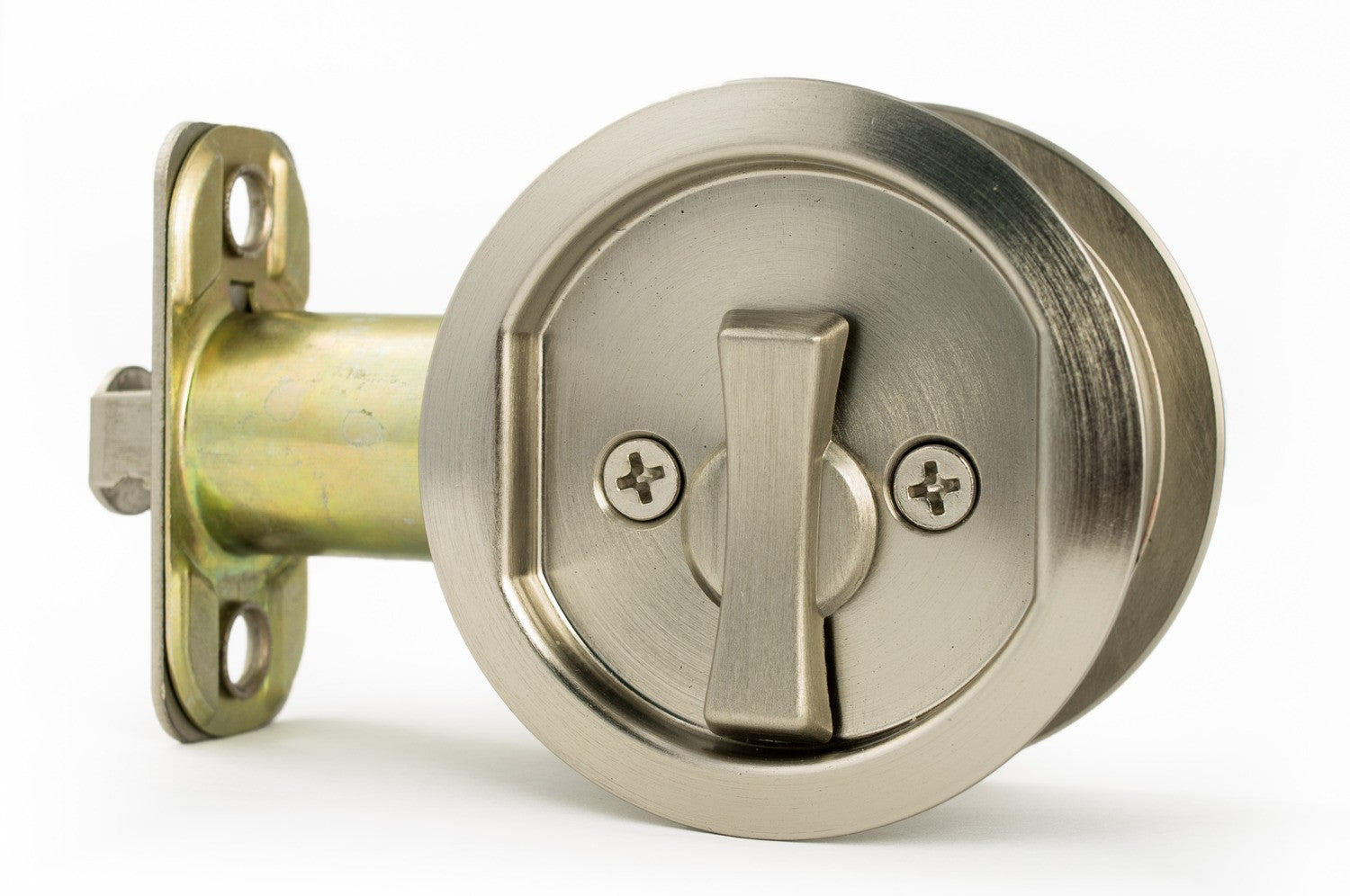 Sure-Loc DP-R02 Round Pocket Door Pull-Privacy