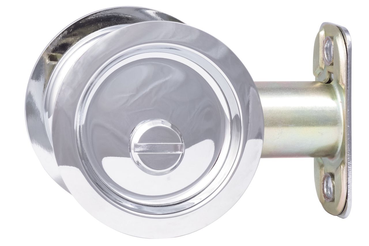 Sure-Loc DP-R02 Round Pocket Door Pull-Privacy