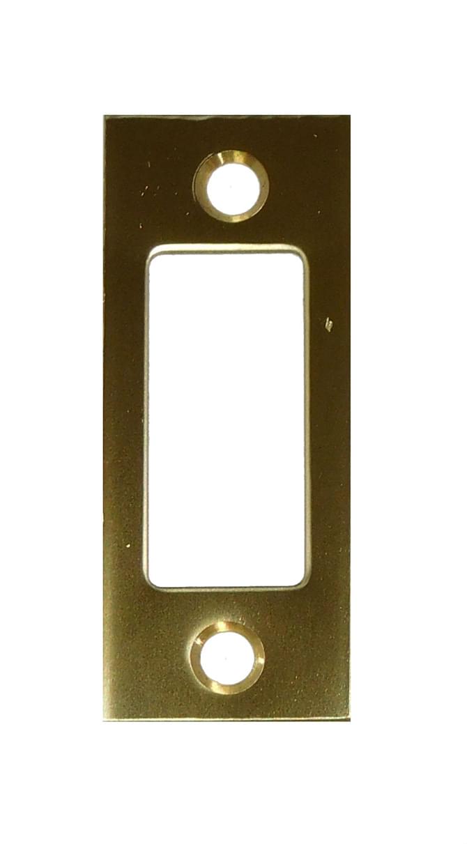 Don-Jo DS234605 1-1/8" x 2-3/4" Replacement Deadbolt Strike Bright Brass Finish.