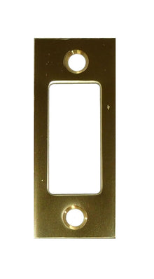 Don-Jo DS234605 1-1/8" x 2-3/4" Replacement Deadbolt Strike Bright Brass Finish.