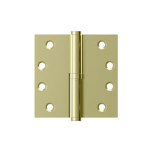 Deltana DSBLO43UNLLH Left Hand 4" x 4" Square Lift-Off Hinge Unlacquered Brass Finish.
