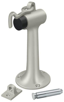 Deltana DSF630U15 Floor Mount, 6" Bumper with Hook and Eye, Heavy Duty, Satin Nickel Finish.