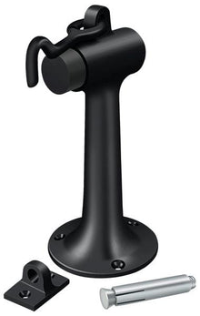 Deltana DSF630U19 Floor Mount, 6" Bumper with Hook and Eye, Heavy Duty, Black Finish.
