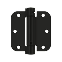 Deltana DSH35R51B 3-1/2" x 3-1/2" x 5/8" Spring Hinge Paint Black Finish.