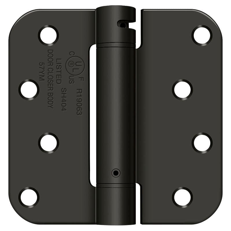 Deltana DSH4R510BT 4" x 4"; 5/8" Radius Corner Hinge; TT; Oil Rubbed Bronze Finish.